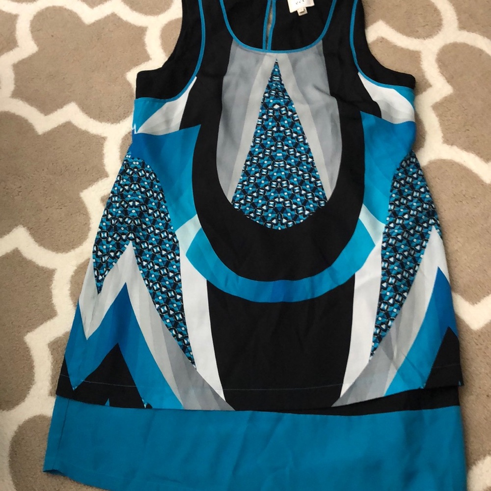Eci geometric print dress